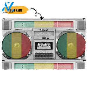 3D Reggae Boombox Custom Doormat | Welcome Mat | House Warming Gift