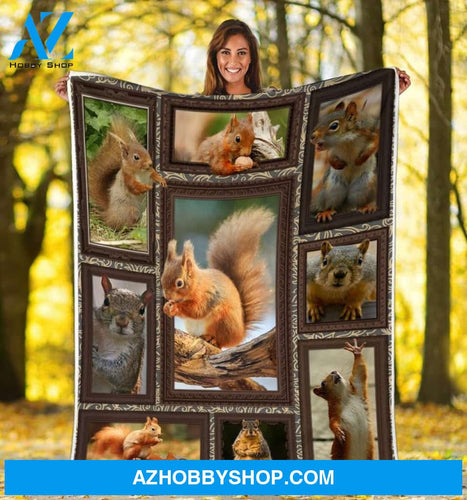 3D Squirrels Blanket Gift For Squirrel Lovers Birthday Gift Home Decor Bedding Couch Sofa Soft and Comfy Cozy