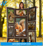 3D Squirrels Blanket Gift For Squirrel Lovers Birthday Gift Home Decor Bedding Couch Sofa Soft and Comfy Cozy
