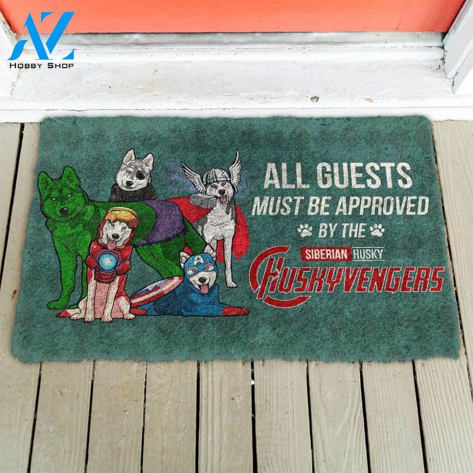 3D This House Protected By Husky Doormat | Welcome Mat | House Warming Gift