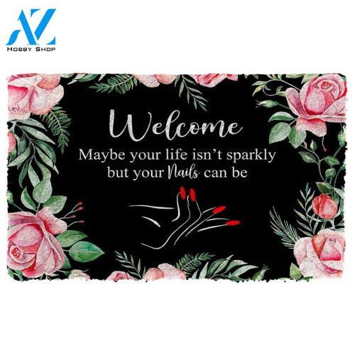 3D Welcome Nails Salon Doormat | Welcome Mat | House Warming Gift
