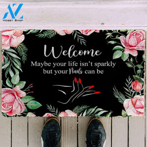 3D Welcome Nails Salon Doormat | Welcome Mat | House Warming Gift