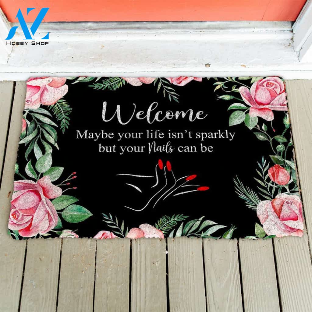 3D Welcome Nails Salon Doormat | Welcome Mat | House Warming Gift