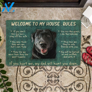 3D Welcome To My House Rules Custom Doormat | Welcome Mat | House Warming Gift
