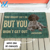 3D You Might Get In But You Wont Get Out Pointers German Shorthaired Dog Doormat | Welcome Mat | House Warming Gift