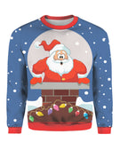 Funny Santa Loves Going Down Ugly Christmas Sweater | For Men & Women | UH1511
