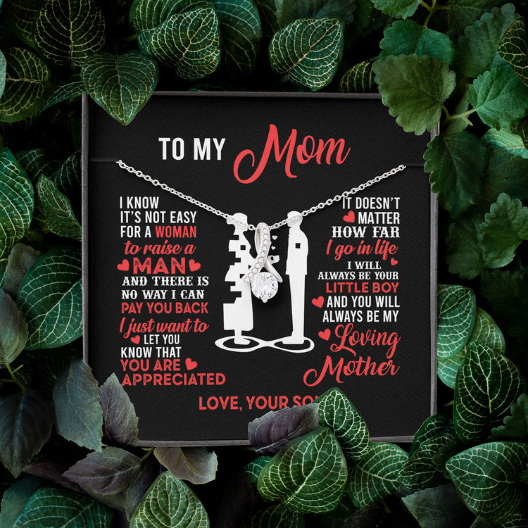 Necklace Gift for Mom - To My Mom You Are Appreciated, Gift Idea for Son, Daughter, Necklace for Birthday, Mother's Day Alluring Beauty Necklace XL052B - TGV