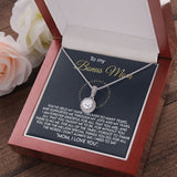 To My Bonus Mom Necklace Gift - Mom, I Love You - Love Knot, Alluring Beauty, Eternal Hope Necklace 070D - TGV