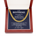 To My Boyfriend Necklace - You are my best friend, my soulmate, my everything Cuban Link Chain Necklace XL007I - TGV
