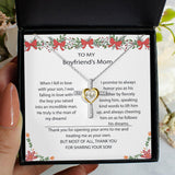To My Boyfriend's Mom - Thank You For Sharing Your Son Alluring Beauty Necklace Personalized - TGV
