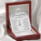 To My Daughter My Happiness Necklace - You Are The Beat Of My Heart - Alluring Beauty Necklace - TGV