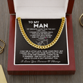 To My Man Necklace - My dreams came true the day I met you Cuban Link Chain Necklace XL007H - TGV