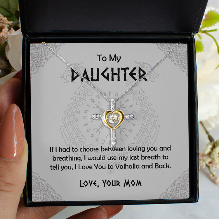 To My Shieldmaiden - Wife Girlfriend Necklace Gift - Viking Style Personalized Daugther Granddaughter Gift - I Love you to the Valhalla and back - Custom Love Knot, Eternal Hope, Alluring Beauty Necklace 052C - TGV