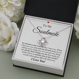 To My Soulmate Necklace Grow Old Together Forever Love Knot Necklace - TGV