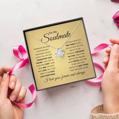 To My Soulmate Necklace, You're The Best Thing - Alluring Necklace Personalized - TGV