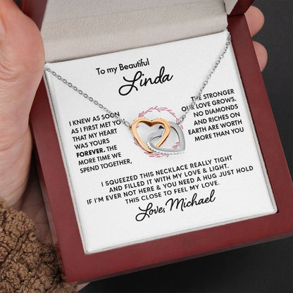 To My Wife Soulmate Girlfriend Necklace Gift I Promise You Will Never Have To Face Them Alone Love Knot Necklace, Alluring Beauty, Sunflower Necklace Gift 003B - TGV