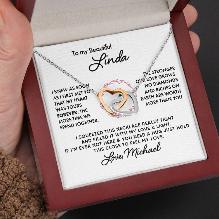 To My Wife Soulmate Girlfriend Necklace Gift I Promise You Will Never Have To Face Them Alone Love Knot Necklace, Alluring Beauty, Sunflower Necklace Gift 003B - TGV