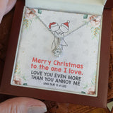 To My Wife, Soulmate, Girlfriend Necklace - Merry Christmas To The One I Love - Alluring Necklace - TGV