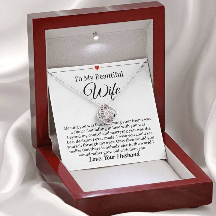 Wife Necklace Grow Old Together Forever Love Necklace - TGV