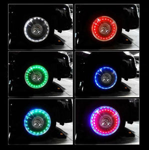  Car Tire Motorcycle Light Solar Flash Wheel Tire Light