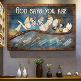 Butterflies God Says You Are - Matte Canvas