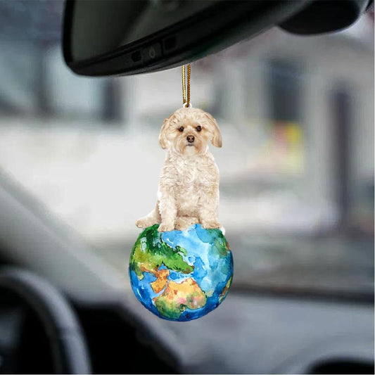 Norwegian Elkhound-Around My Dog-Two Sided Ornament