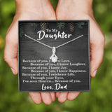 To My Daughter | Because Of You |  Alluring Beauty Necklace