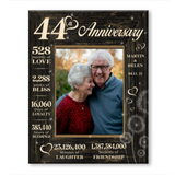 44 Year Wedding Anniversary Gift, 44th Anniversary Gift For Wife, 44 Year Anniversary Gift For Husband