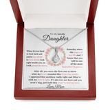 To My Lovely Daughter - My Heart Sounded Like From The Inside - Alluring Necklace