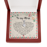 To My Mom Necklace - God Chose You He Has Truly Blessed Mom On Earth - Alluring Necklace