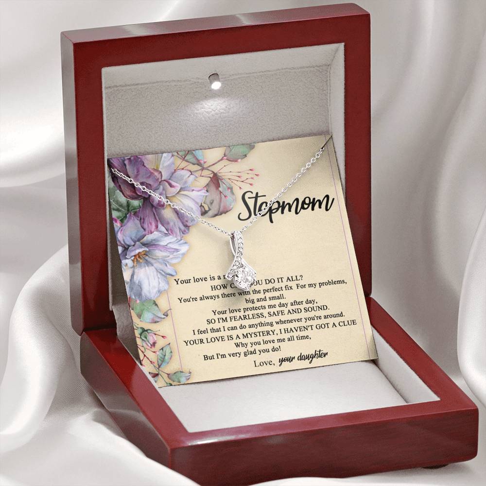 StepMother Necklace Your love Is a mystery, I haven't got a clue Alluring Beauty Necklace XL045F