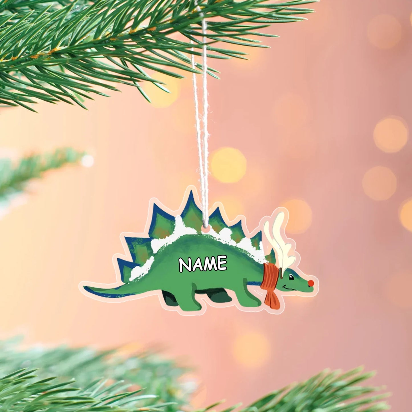 Personalized Dinosaur Ornament Christmas