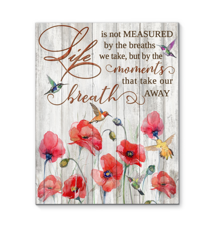 Life is not Measured - Hummingbird Premium Wall Art Canvas