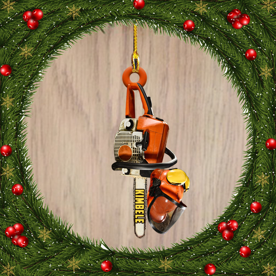 Ornament - Personalized Name Arborist Ornament Hanger Decor, Custom Shaped Flat Ornament Christmas, Christmas Decor