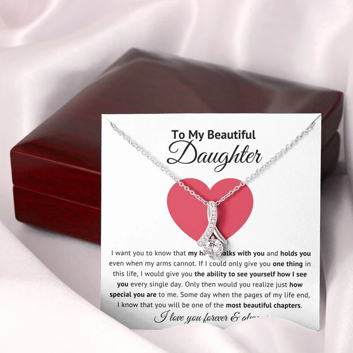 To My Beautiful Daughter - How Special You Are - Alluring Beauty Necklace