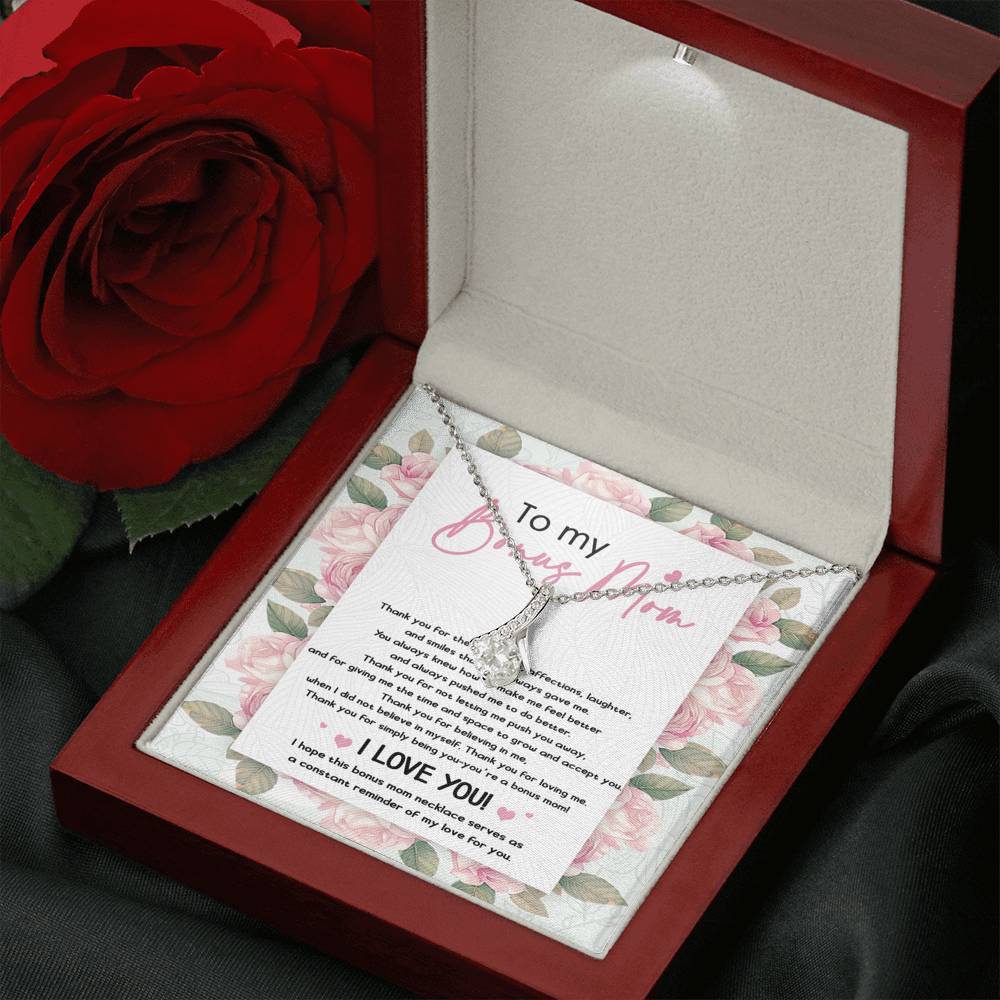 To My Bonus Mom Necklace I love you Alluring Beauty Necklace XL045J