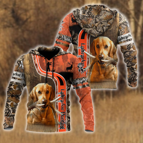 Hunting Gifts Deer Hunting Gifts Dog Hunting Camo All Over Printed US Unisex Size Hoodie
