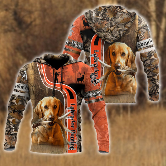 Hunting Gifts Deer Hunting Gifts Dog Hunting Camo All Over Printed US Unisex Size Hoodie