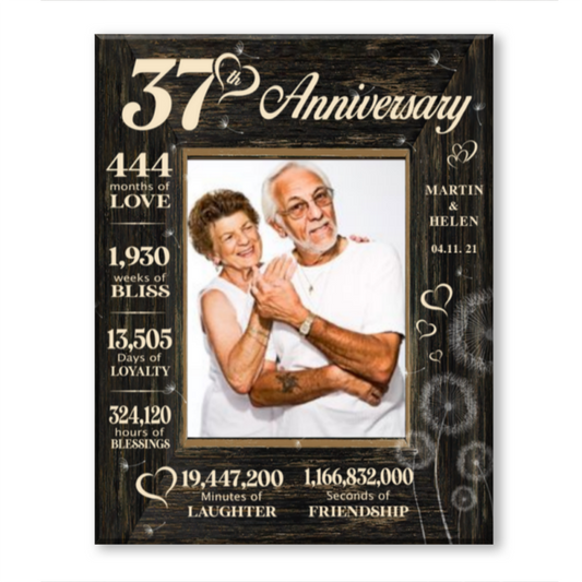 37 Year Wedding Anniversary Gift, 37th Anniversary Gift For Wife, 37 Year Anniversary Gift For Husband