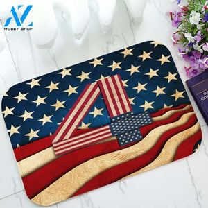 4th of July Independence Day America USA Doormat Welcome Mat House Warming Gift Home Decor Funny Doormat Gift Idea