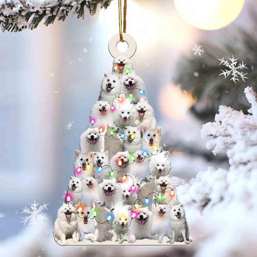 American Eskimo Lovely Tree Gift For American Eskimo Lover Gift For Dog Lover Ornament