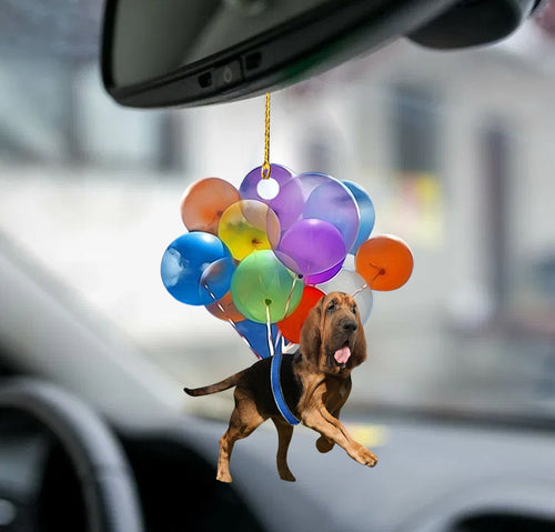Balloon Dog Ornament Bloodhound Fly With Bubbles Dog Hanging Ornament Dog Ornament Godmerch