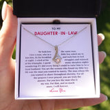 Daughter-In-Law Necklace, To My Daughter-In-Law Necklace - For You Love The Man Who Is My Son, Necklace for Daughter-In-Law, Alluring Beaty Necklace - TGV