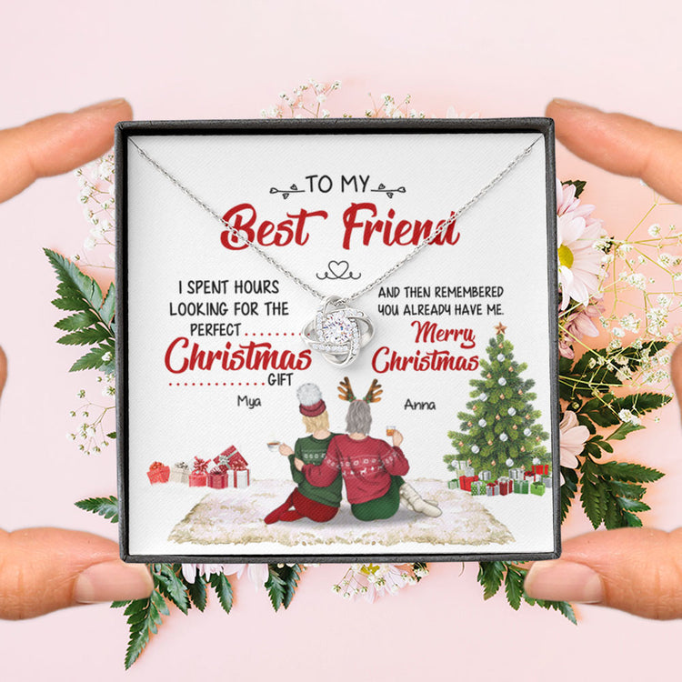 Friends Best Christmas Gift Is Me - Personalized Alluring Beauty Necklace - Gift for Friends 336C - TGV