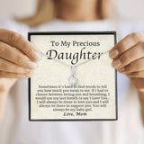 Necklace for Daughter - To My Precious Daughter Jewelry You Will Always Be My Baby Girl - Alluring Beauty Necklace - TGV
