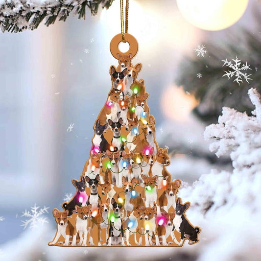 Basenji Dog Lovely Tree Gift For Basenji Lover Gift For Dog Lover Ornament
