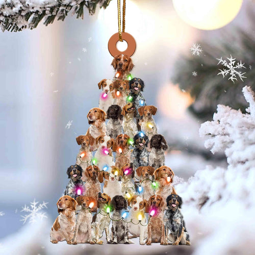 Brittany Spaniel Lovely Tree Gift For Brittany Spaniel Gift For Dog Mom Ornament