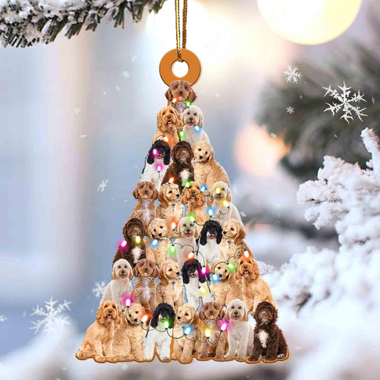 Cockapoo Lovely Tree Gift For Cockapoo Lover Gift For Dog Lover Ornament