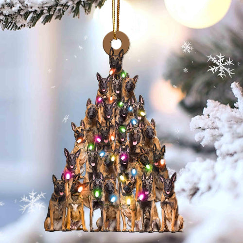 Malinois Lovely Tree Gift For Malinois Gift For Dog Mom Ornament
