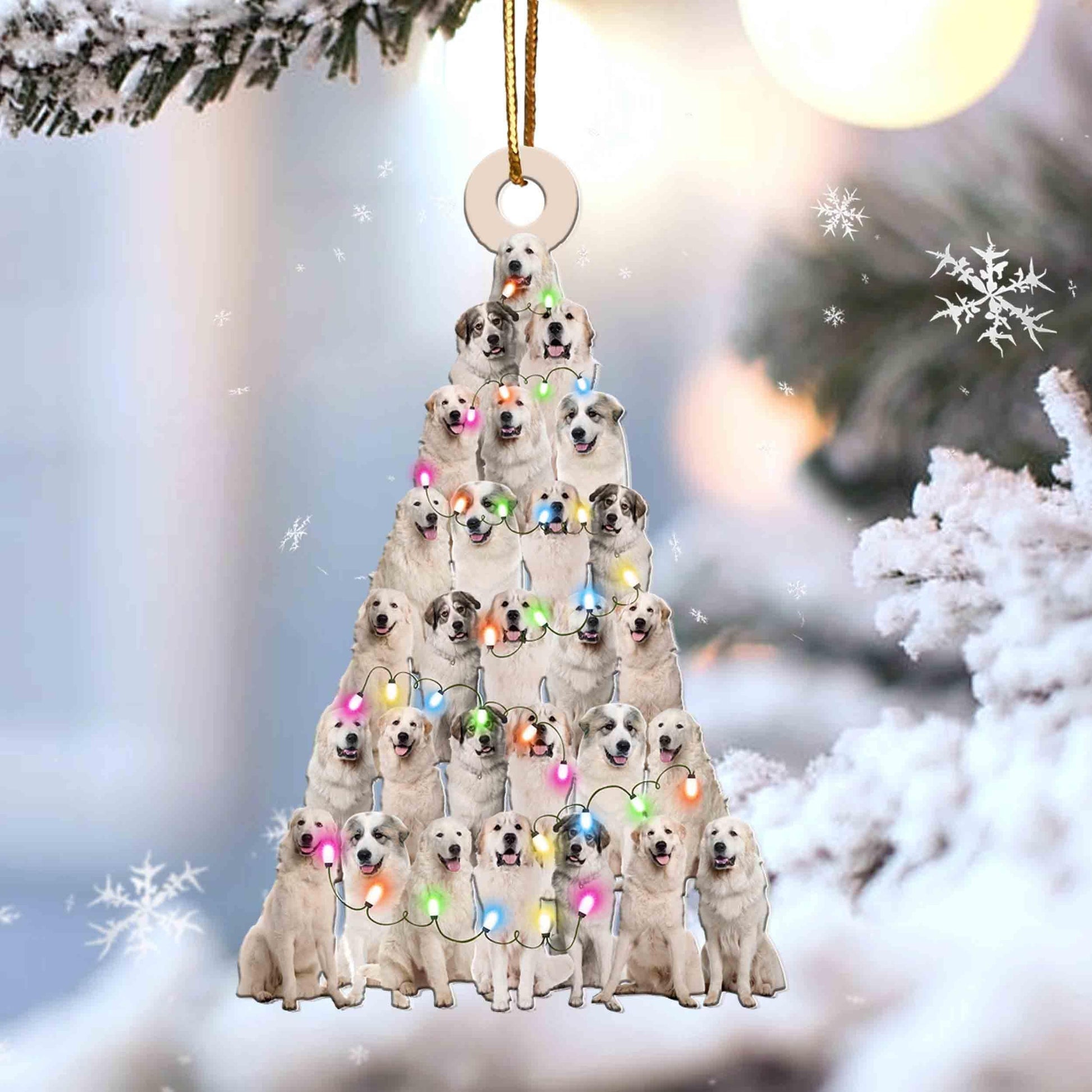 Great Pyrenees Lovely Tree Gift For Great Pyrenees Lover Gift For Dog Lover Ornament